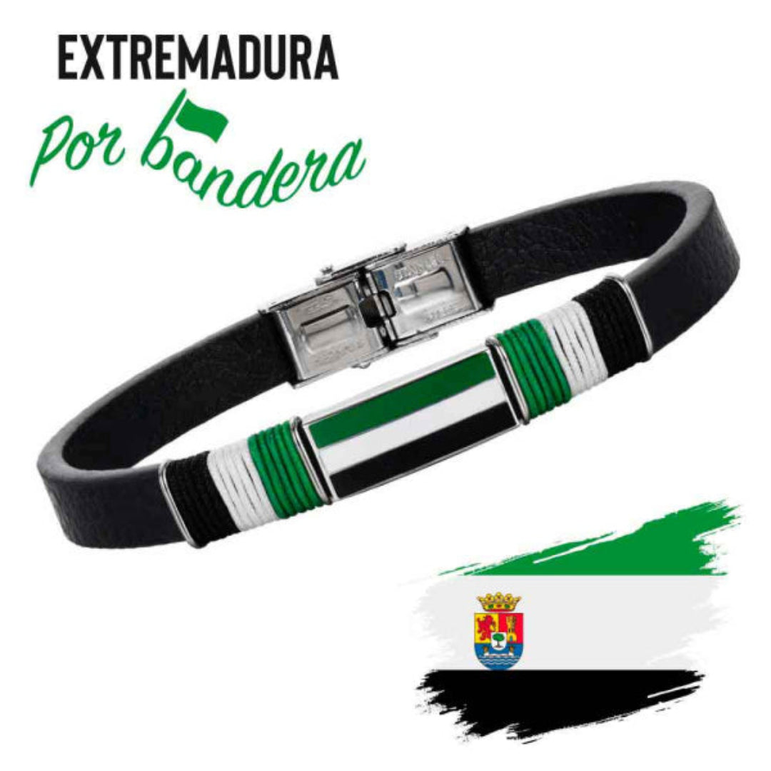 🔹 Pulsera de Caballero en Acero Inoxidable- Extremadura