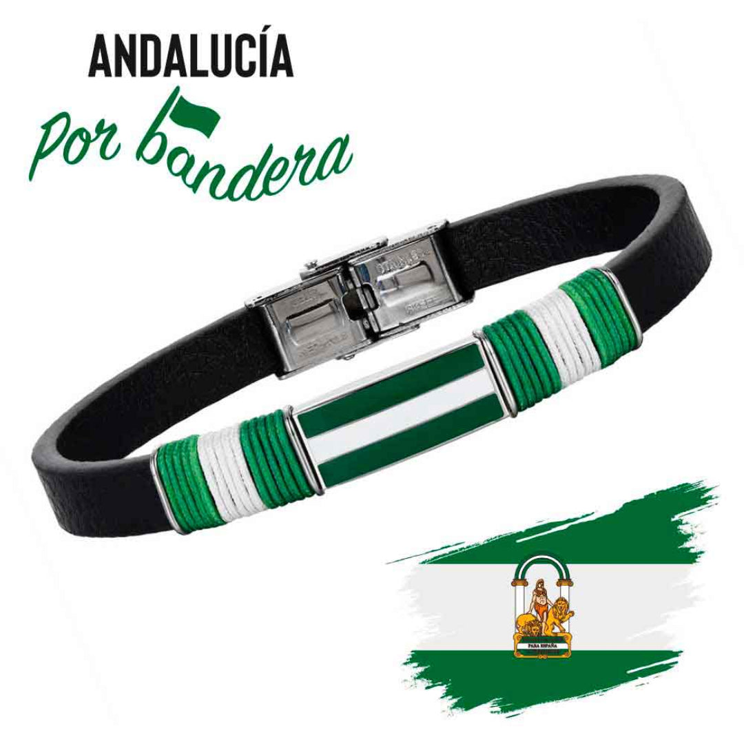 🔹 Pulsera de Caballero en Acero Inoxidable - Andalucía
