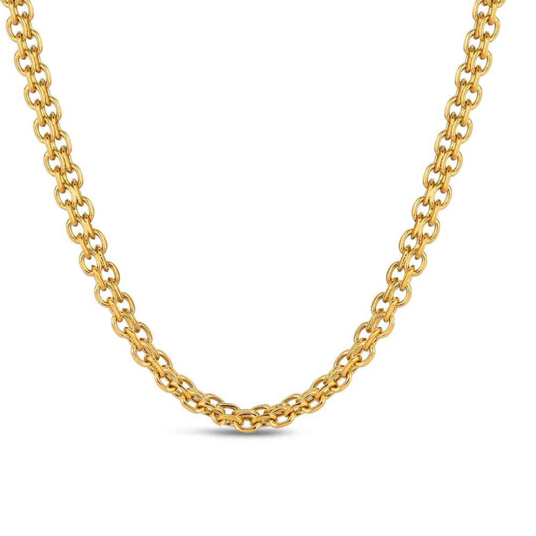 Collar de Acero 316 Chapado en Oro 18K – Waterproof y Ajustable