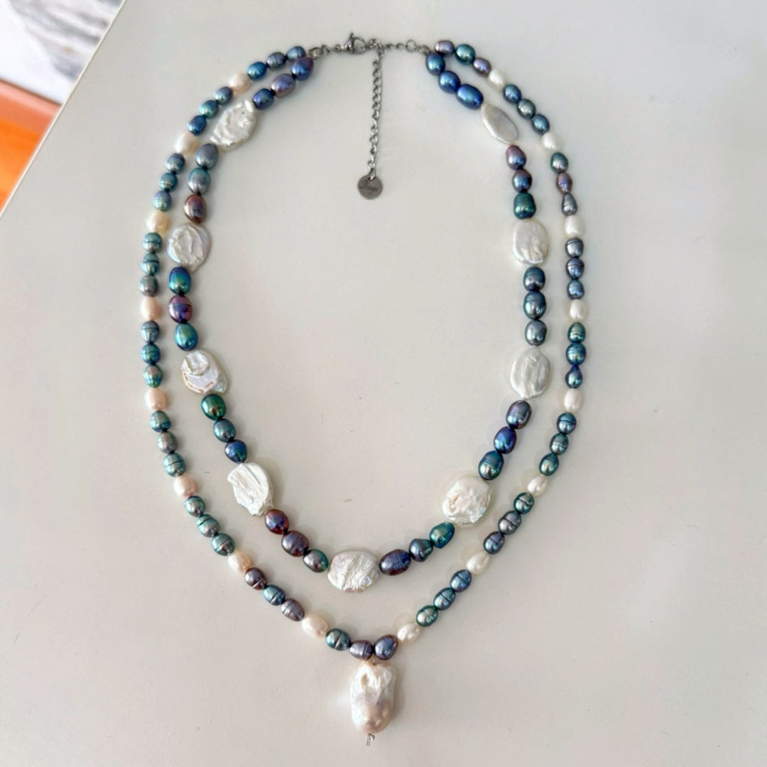 Gargantilla Aurora Doble de Perlas Naturales | Sfinge Joyas