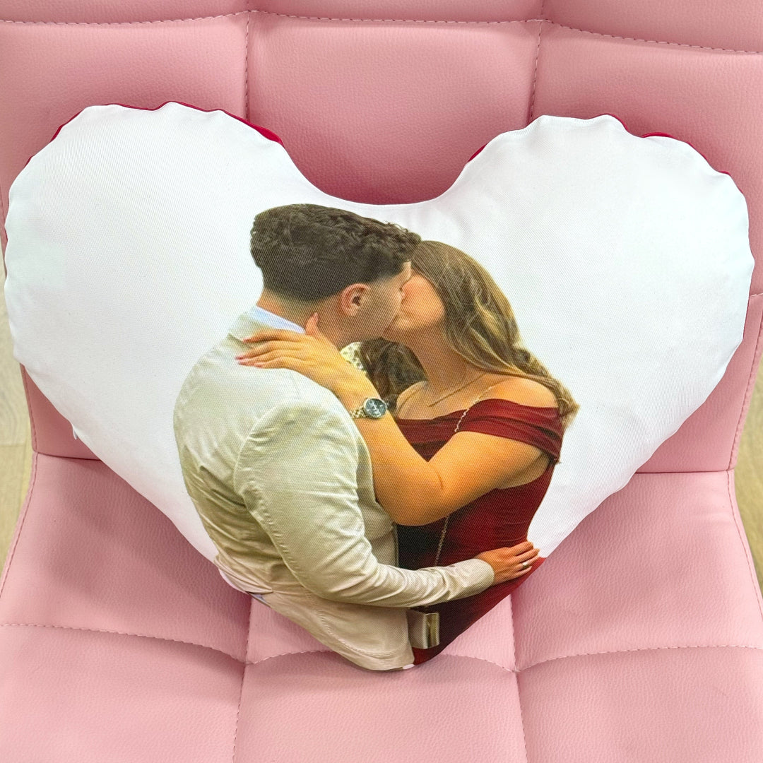 Cojín corazón personalizado con