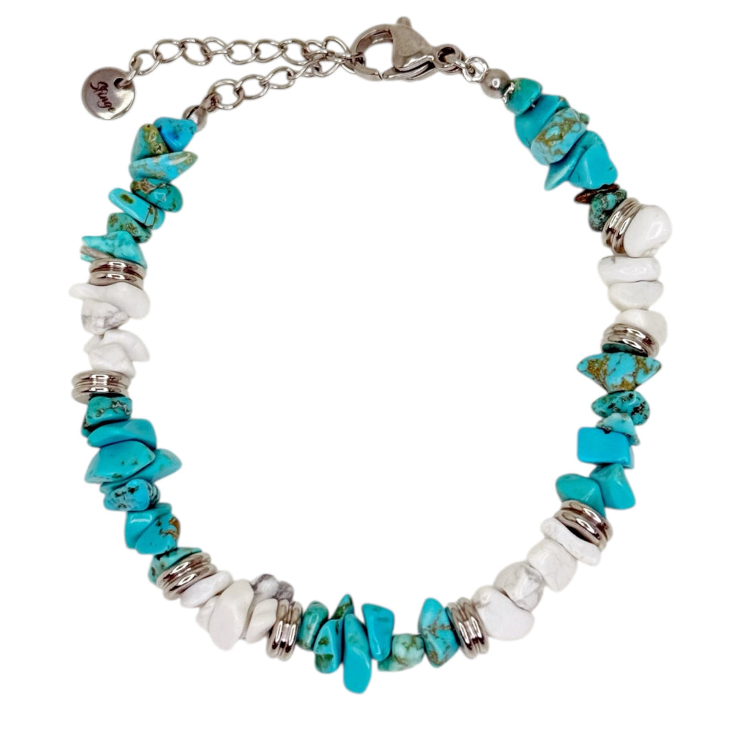 Pulsera turquesa piedra natural