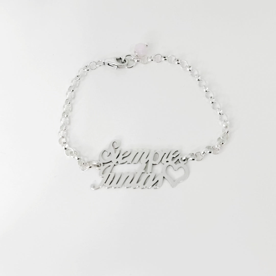 Pulsera de Plata de Ley Siempre Juntas