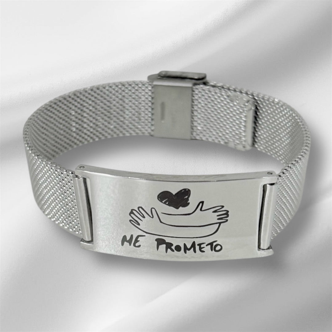 Pulsera de Acero Personalizada para Hombre y Mujer | Regalo con Grabado Único