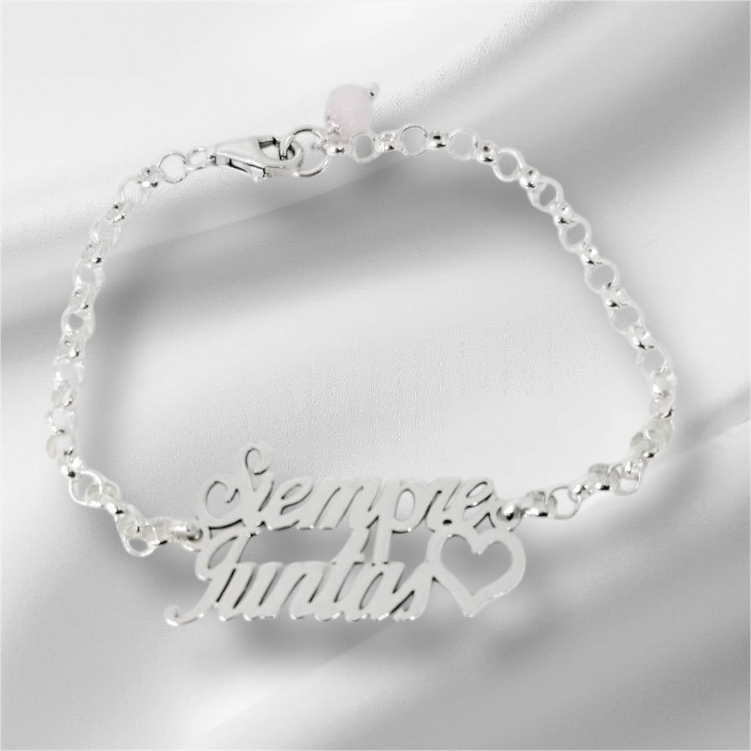 Pulsera de Plata de Ley Siempre Juntas