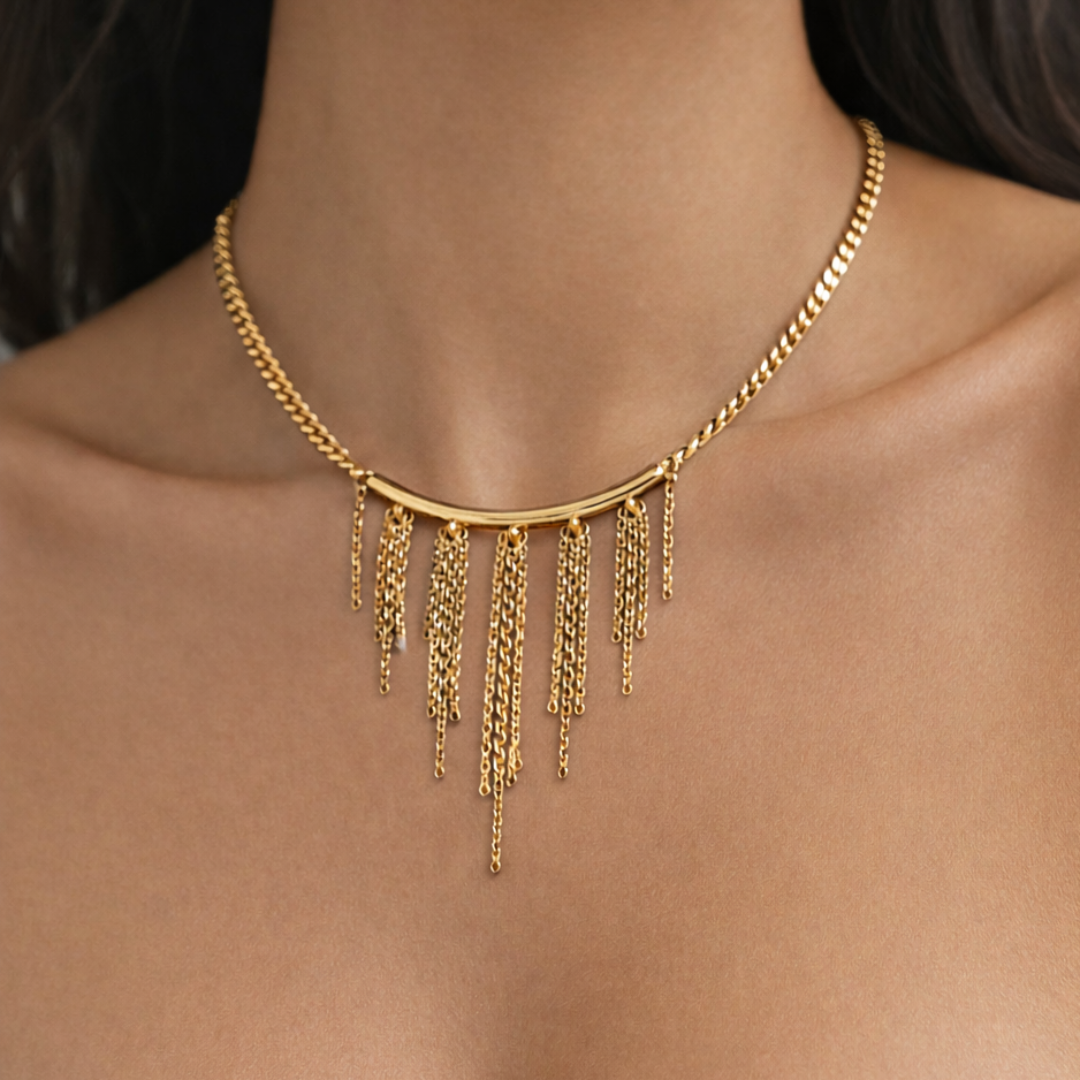 Gargantilla Lluvia - Elegancia en Movimiento