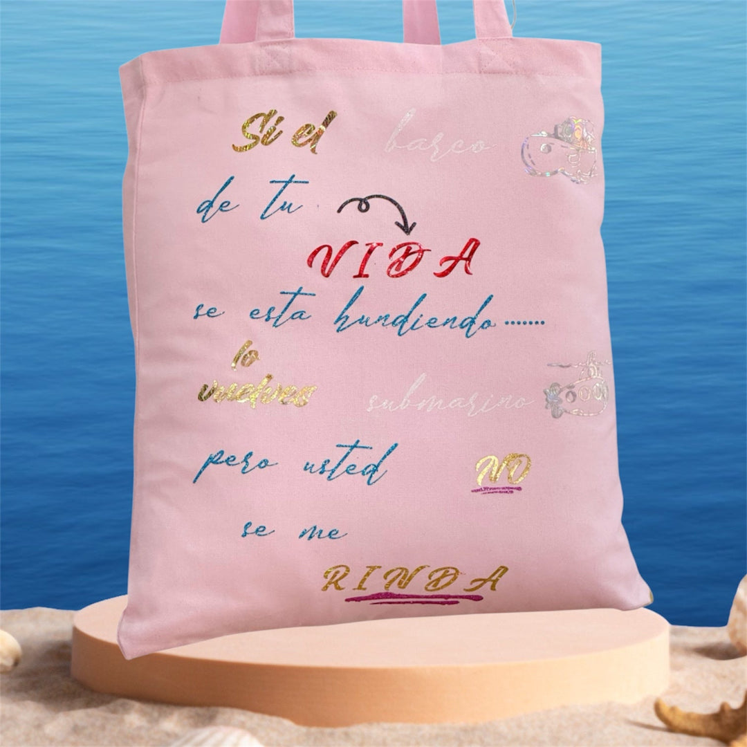 Tote bag personalizada con frase, regalo único