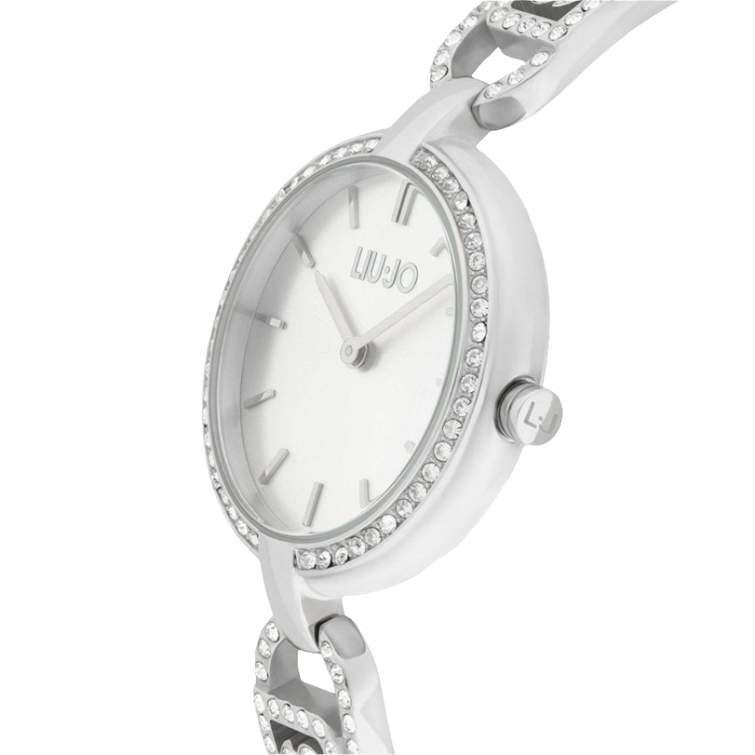 Reloj de mujer LiuJo con logotipo y brillantes | Acero inoxidable
