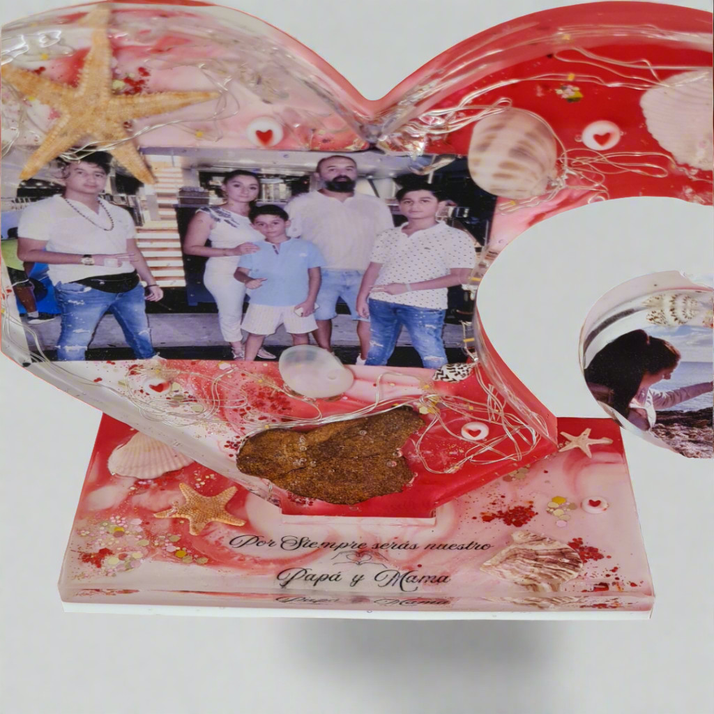 💖 Regalo Personalizado en Resina Epoxi – Fotos, Textos y Luces LED