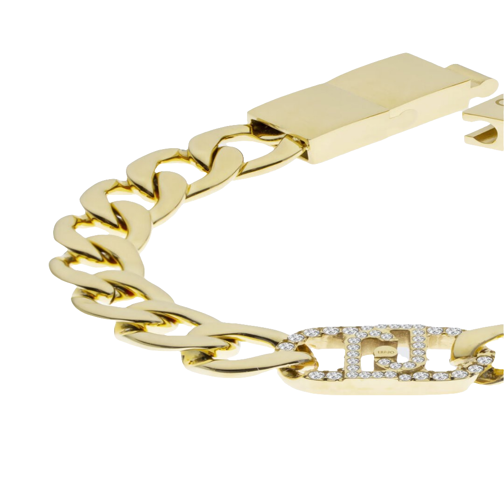 Pulsera con monograma con brillantitos