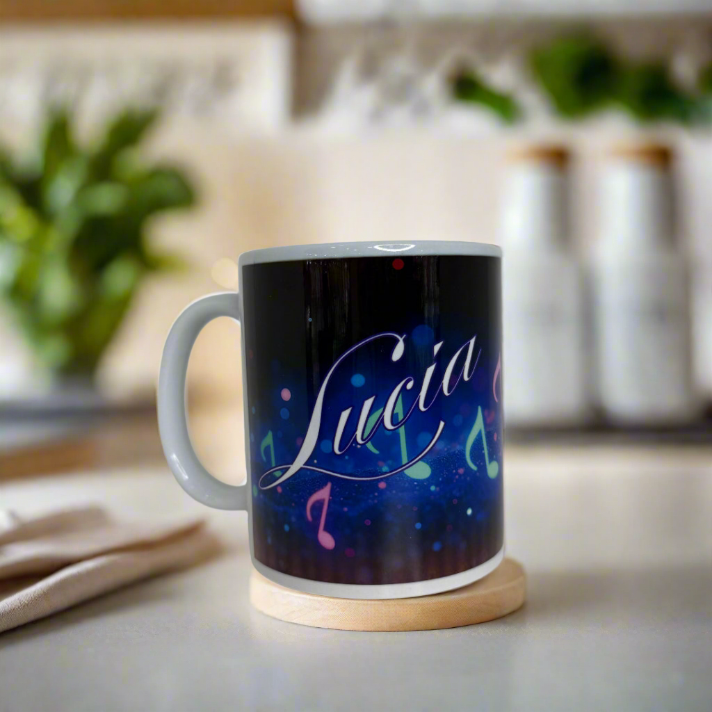 Taza Personalizada con Frase Motivadora | Diseño “Sonríe, Vive, Ama, Disfruta”