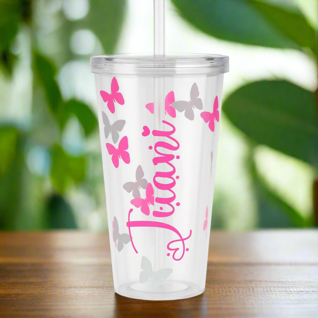Vaso Personalizado con Vinilo | Diseño con Nombre y Motivos a Elegir