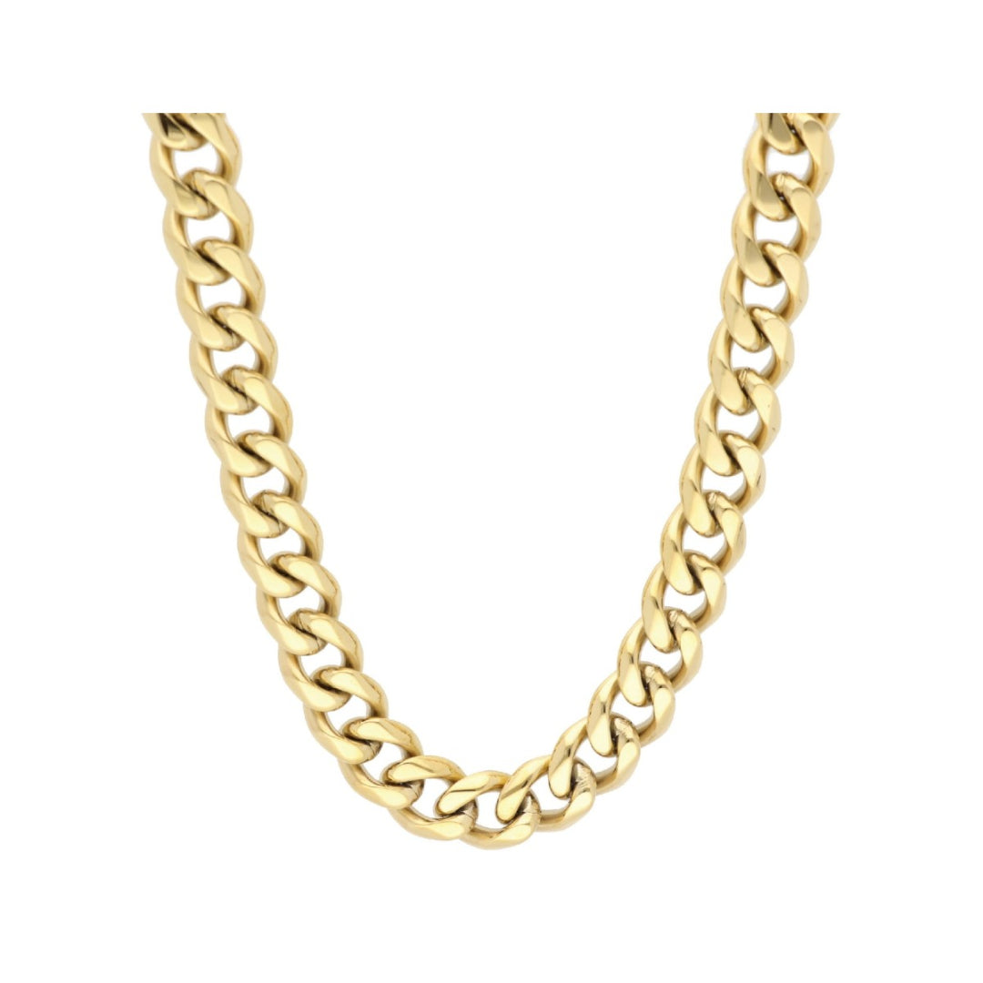 Gargantilla de acero dorado 11 mm – Cadena elegante Sfinge Joyas