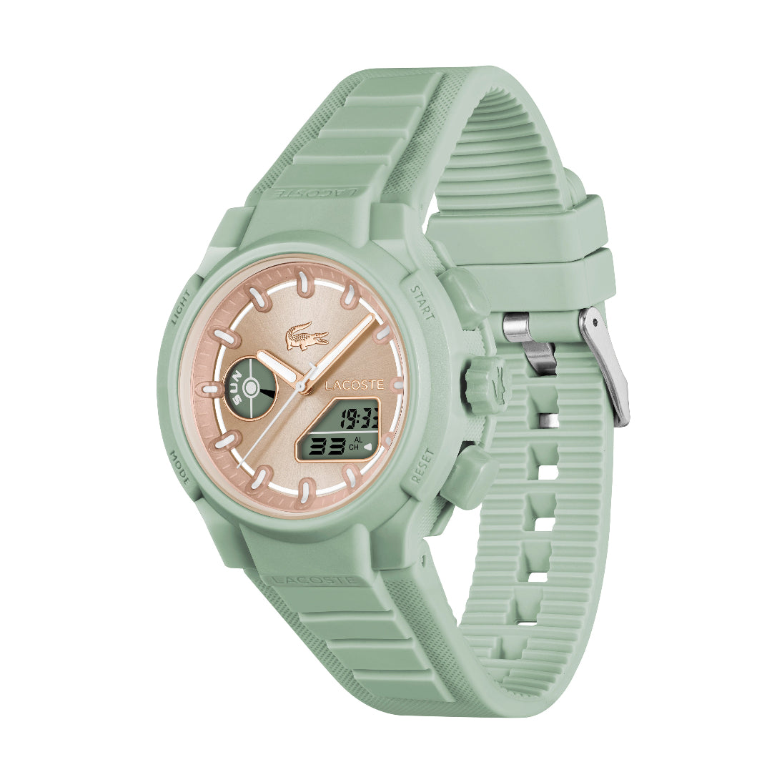 Reloj Lacoste LC33 verde claro para mujer, analógico y digital, resistente al agua 10 ATM, Sfinge Joyas