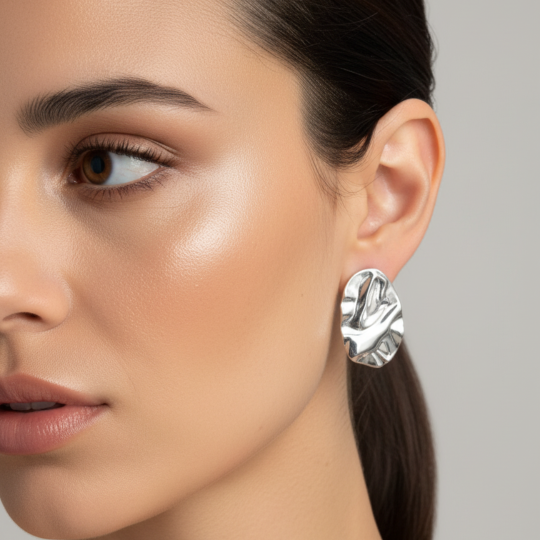 Pendientes Lámina Plata | Modernos, Ligeros y Elegantes