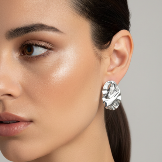 Pendientes Lámina Plata | Modernos, Ligeros y Elegantes