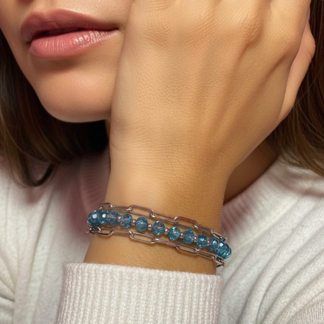 Pulsera Aqua Brillante