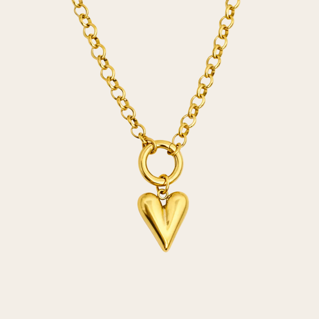 Gargantilla rolo infinity acero dorado