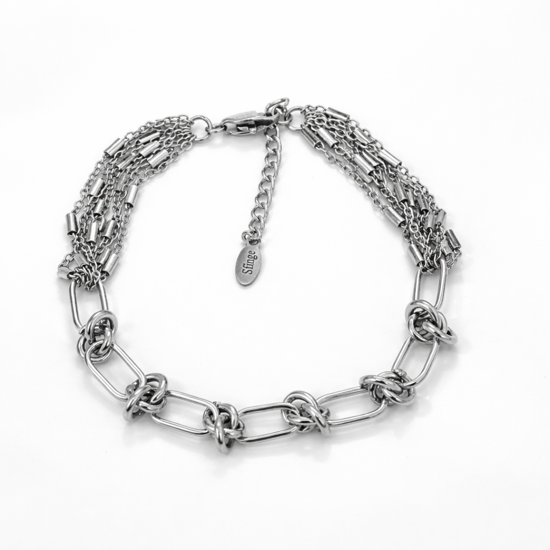 Pulsera cadena nudo Sfinge Infinity con ampliación