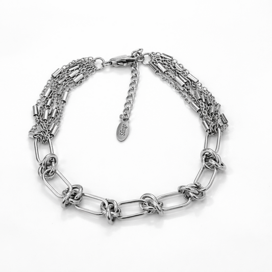 Pulsera cadena nudo Sfinge Infinity con ampliación