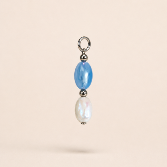Charm Armonía celeste y blanco de sfinge 