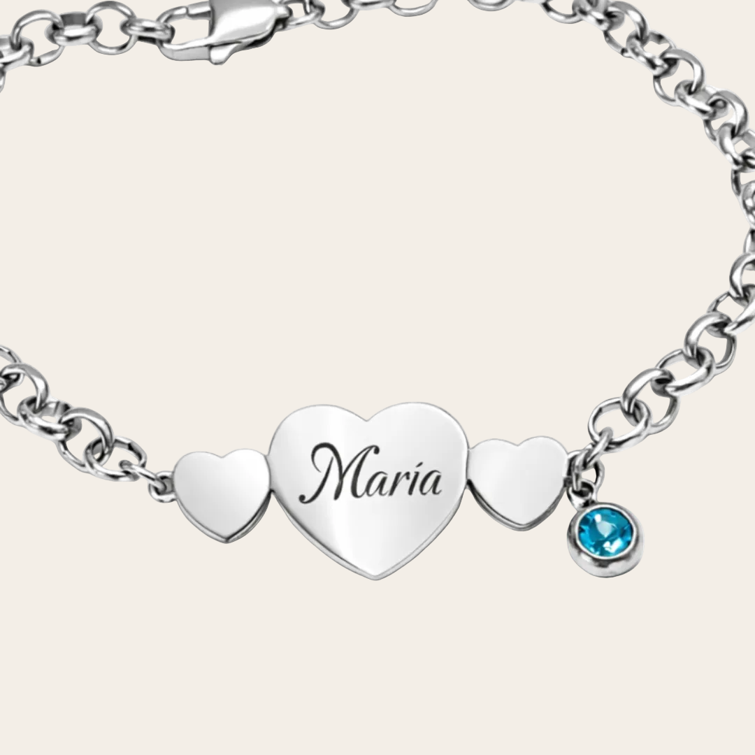 pulsera de rolo para personalizar en acero inoxidable
