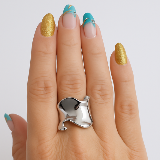 Anillo Mujer de Diseño Orgánico