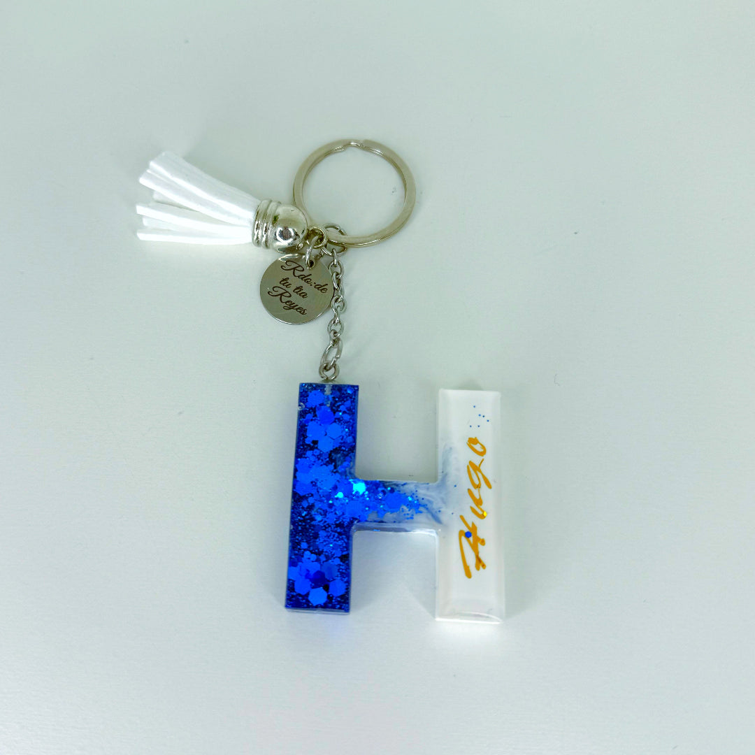 Llaveros Personalizados en Resina | Iniciales Artesanales con Nombre