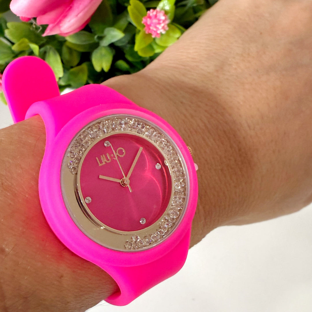 Reloj Liu Jo Rosa Mujer | Elegancia y Brillo con Cristales en Movimiento