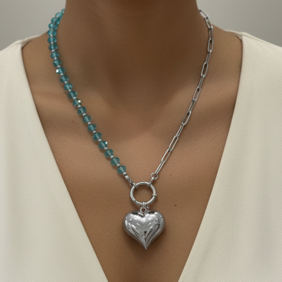 Gargantilla Corazón o Perla de nacar