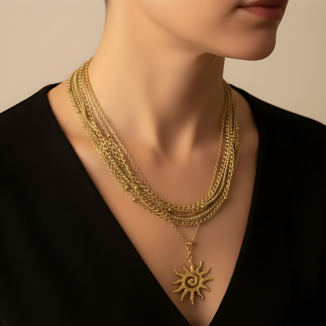 Gargantilla Sol – Diseño Artesanal de Alta Calidad | Marca Sfinge