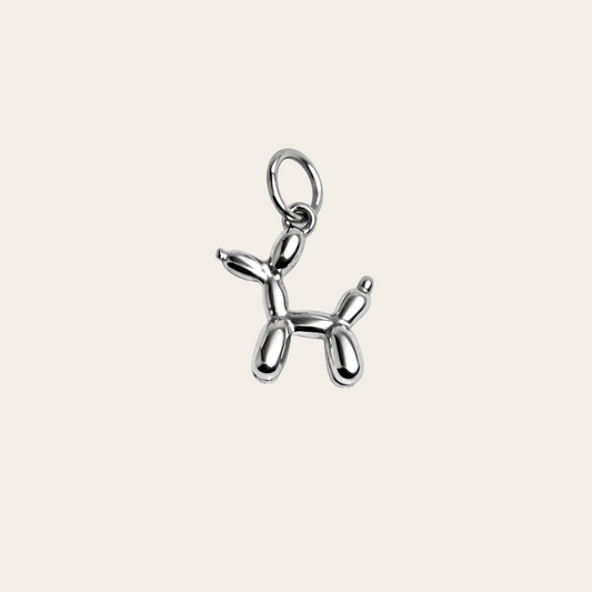 Charm perrito de la colección Sfinge Infinity en acero inoxidable