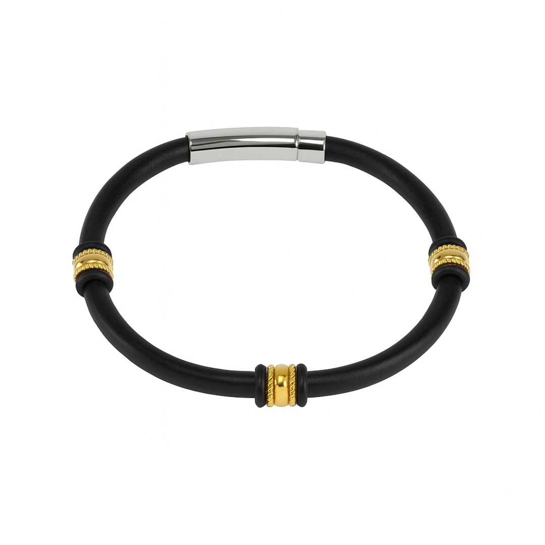 Pulsera de Piel y Acero – Sfinge
