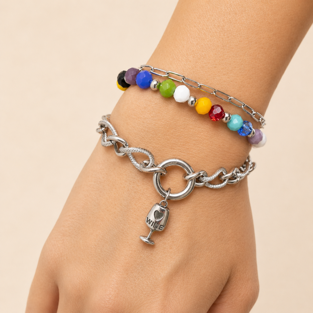 pulsera acero coleccion sfinge infinity