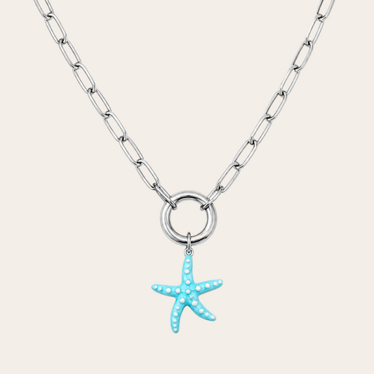 collar plateado eslabones fino de sfinge infinity