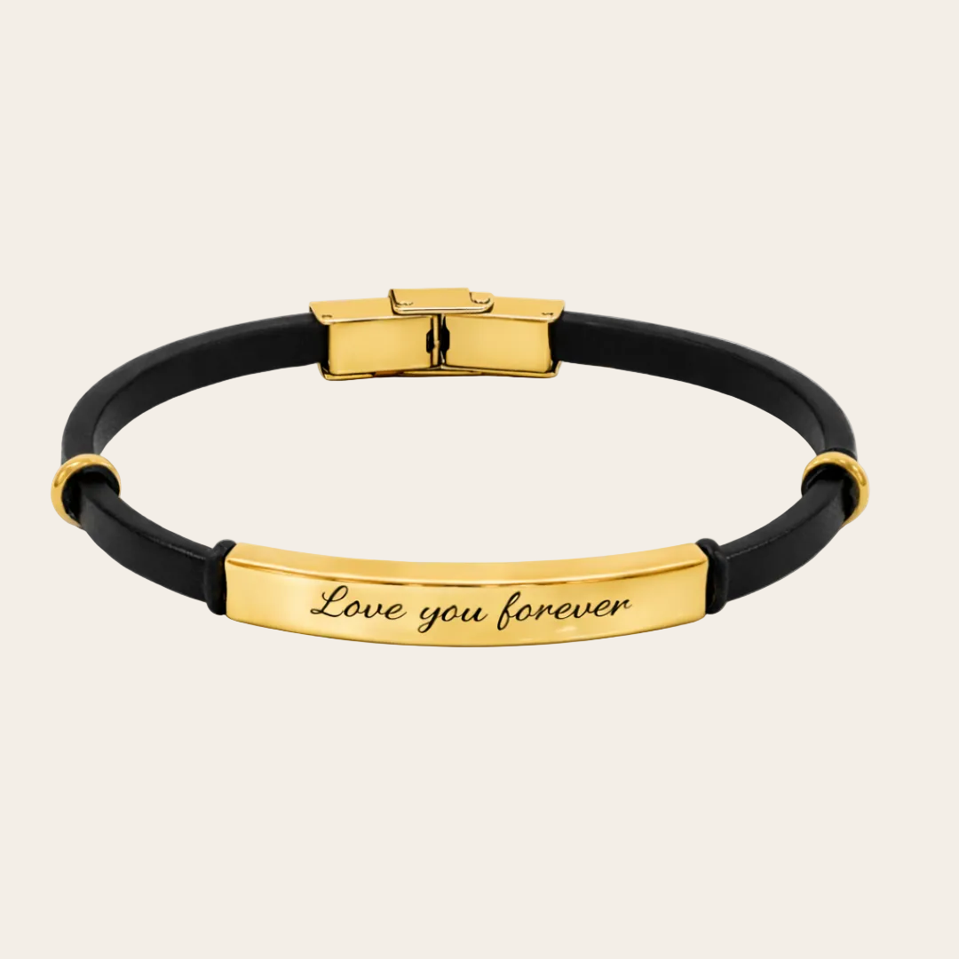 Pulsera personalizable de piel unisex con grabado – Sfinge