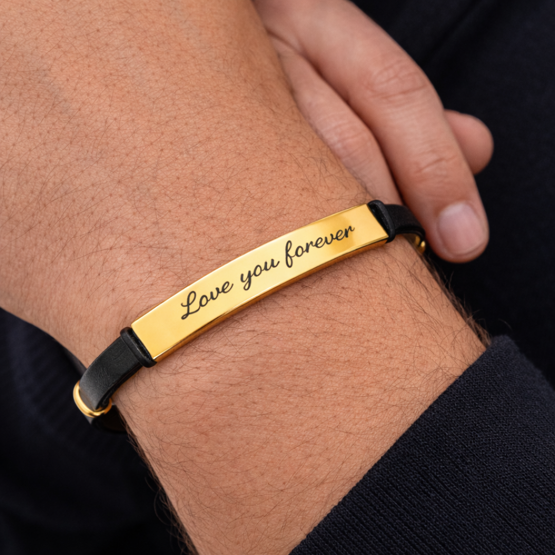 Pulsera de Piel y Acero unisex