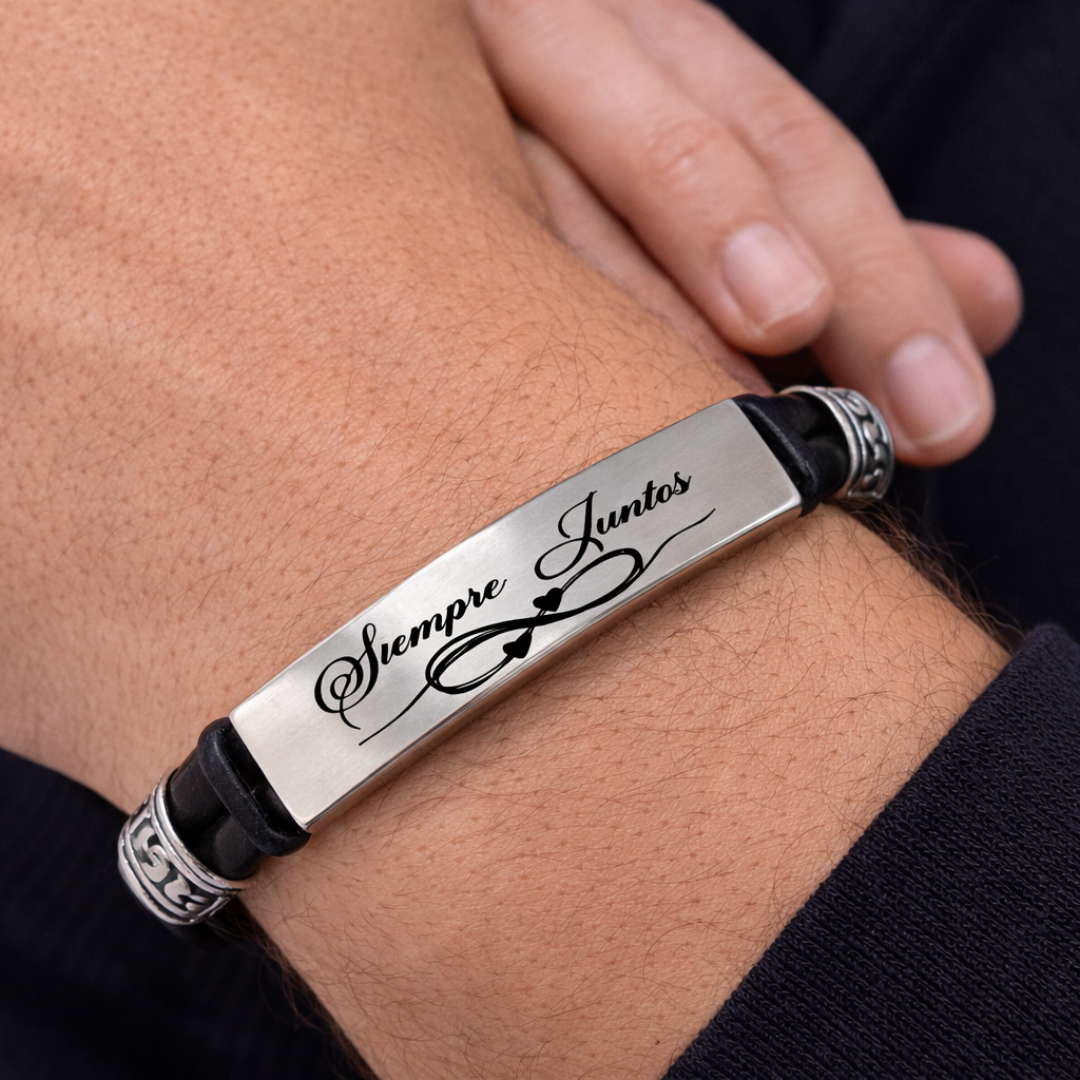 Pulsera doble de Piel Personalizable