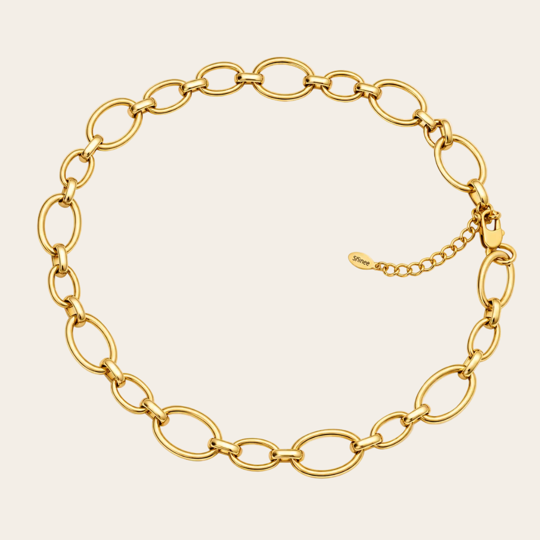 collar maxi dorado acero sfinge