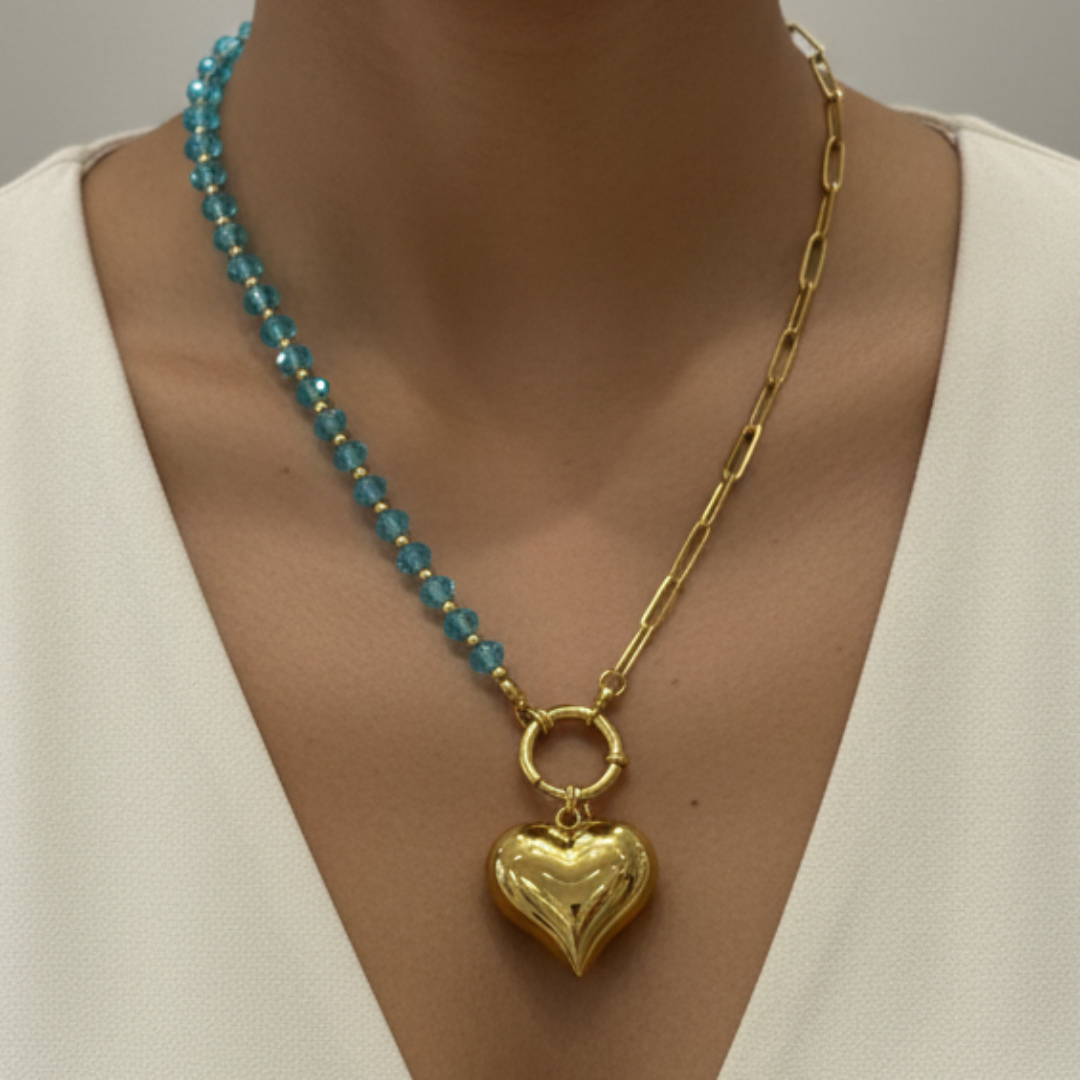 Gargantilla Corazón o Perla de nacar