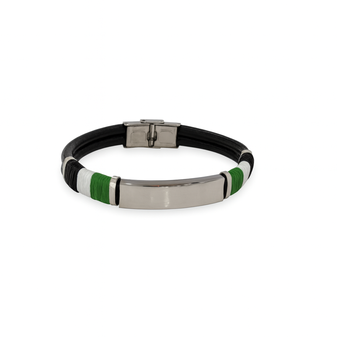 Pulsera de diseño con hilo macramé colores Extremadura SfingePulsera de diseño con hilo macramé colores Extremadura Sfinge