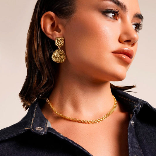 Collar de Acero 316 Chapado en Oro 18K – Waterproof y Ajustable