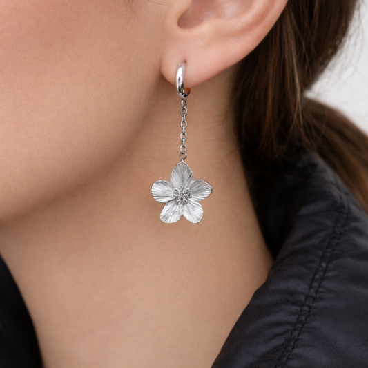 Pendientes flor mujer estilo elegante – Sfinge