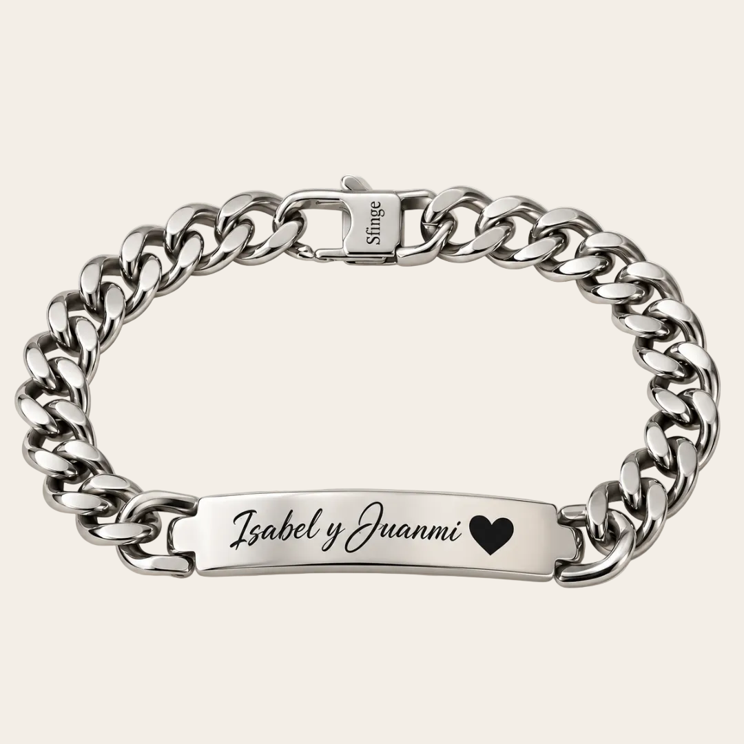 pulsera de acero inoxidable personalizada de sfinge