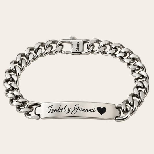 pulsera de acero inoxidable personalizada de sfinge