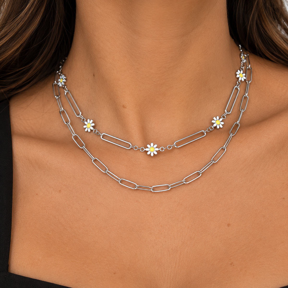 Collar doble margaritas