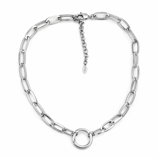 Collar eslabón clip colección Sfinge Infinity personalizable con charms