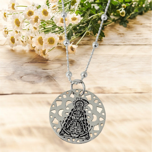 Gargantilla de Plata Virgen del Rocío - Diseño Original y Personalizable