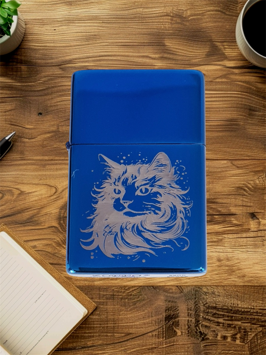 Mechero Azul Personalizado