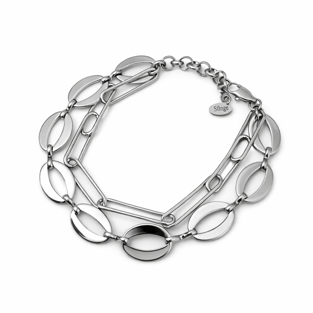 Detalle pulsera doble Sfinge Infinity personalizable con charms